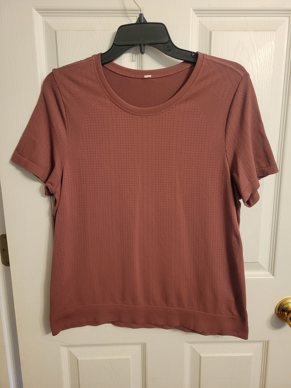 No Brand Women’s Short Sleeve Knit Top - Dusty Rose